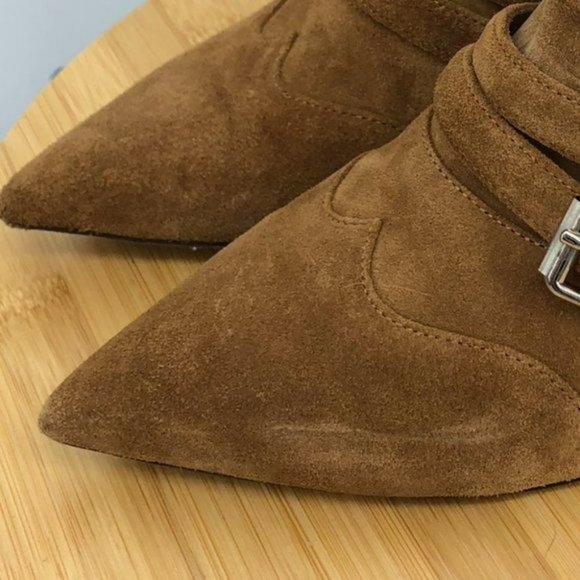 Tabitha  Simmons Brown Christy Suede Ankle Boots size EU 36.5 - Picture 15 of 15